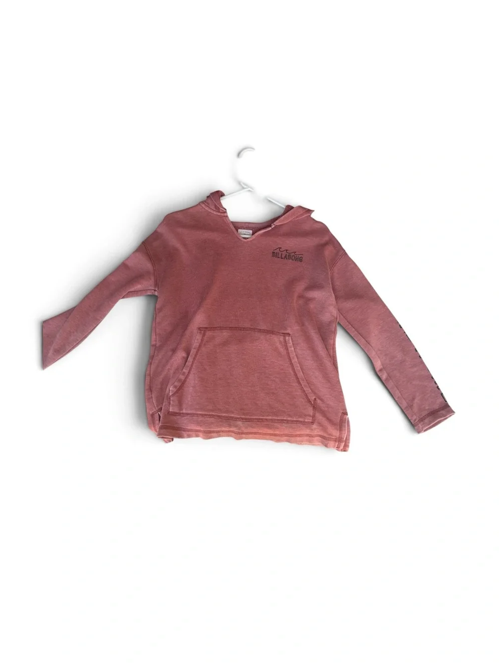 Billabong Girls Rose Pink Hooded Pullover